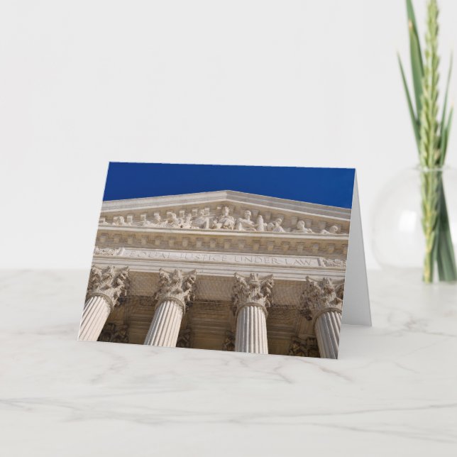 Congratulations on Law Degree Supreme Court Card (Front)