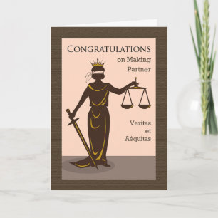Congratulations on Making Partner Law Firm Card