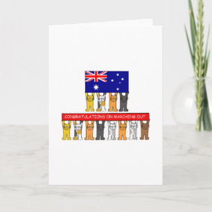 Congratulations on Marching Out, Australia. Card
