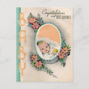 Congratulations On New Baby Postcard