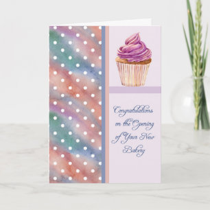 Congratulations on New Bakery Business Card