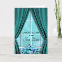 Congratulations on New Home - Window/Curtains