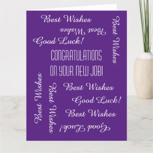 Congratulations on New Job from All of Us, JUMBO  Card