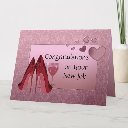 congratulations on new job greeting card zazzlecouk