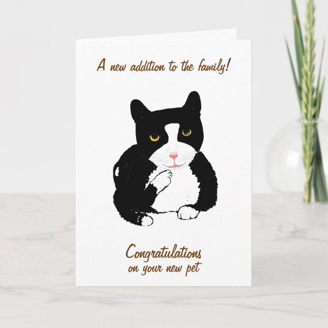 Congratulations on new pet cards, customise card (Front)