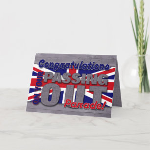 Congratulations on Passing Out Parade, Union Jack Card