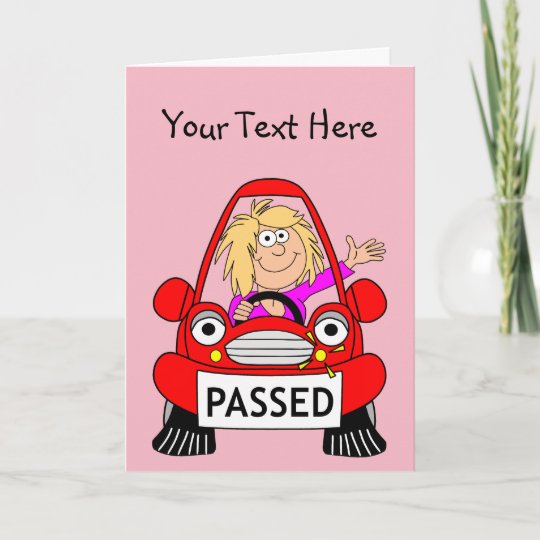 Congratulations on Passing Your Driving Test Card Zazzle.co.uk