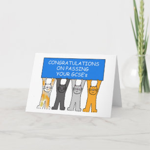 Congratulations on Passing Your GCSEs Card