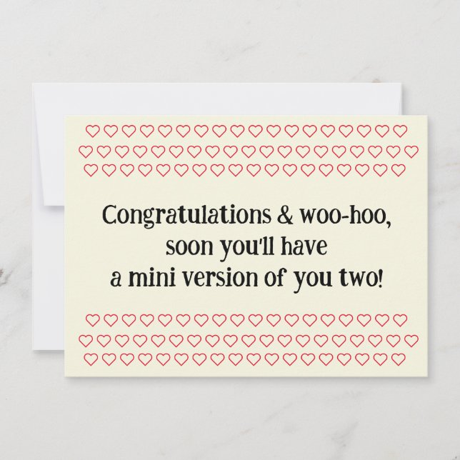 Congratulations On Pregnancy, w. Sample Text, Card (Front)