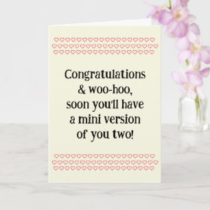 Congratulations On Pregnancy, w. Sample Text, Card