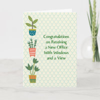 Congratulations on Receiving New Office