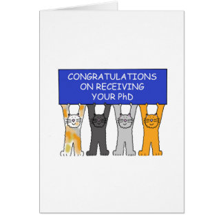 Phd congratulations card