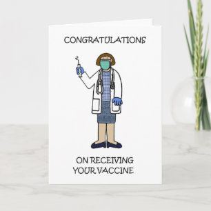 Congratulations on Receiving Your Vaccine Holiday Card