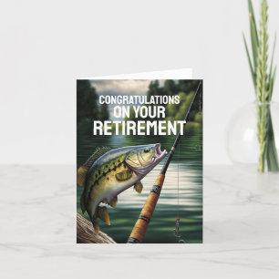 Congratulations on Retirement Fishing Card