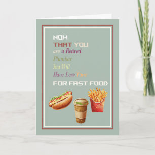 Congratulations on Retirement for Plumber Card