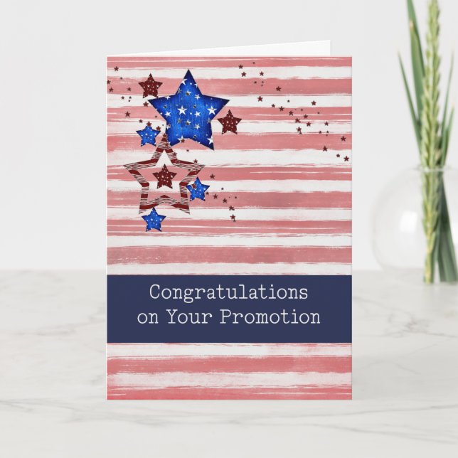 Congratulations on Service Promotion Card (Front)