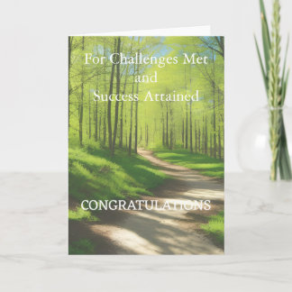 Congratulations on Success Folded Card