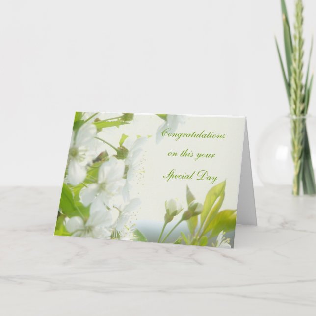 Congratulations, on this your, ... card (Front)