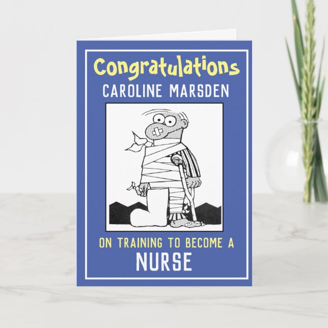 Congratulations on Training to be a Nurse Card (Front)
