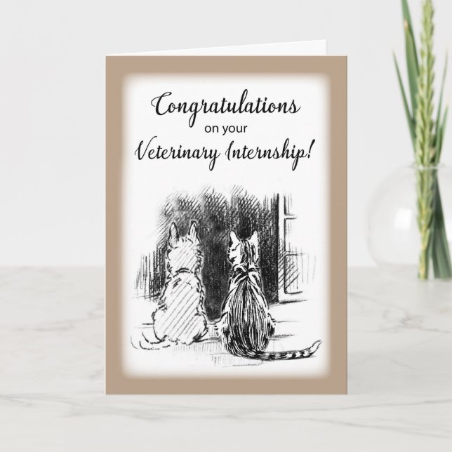 Congratulations on Veterinary School Graduation Do Card (Front)