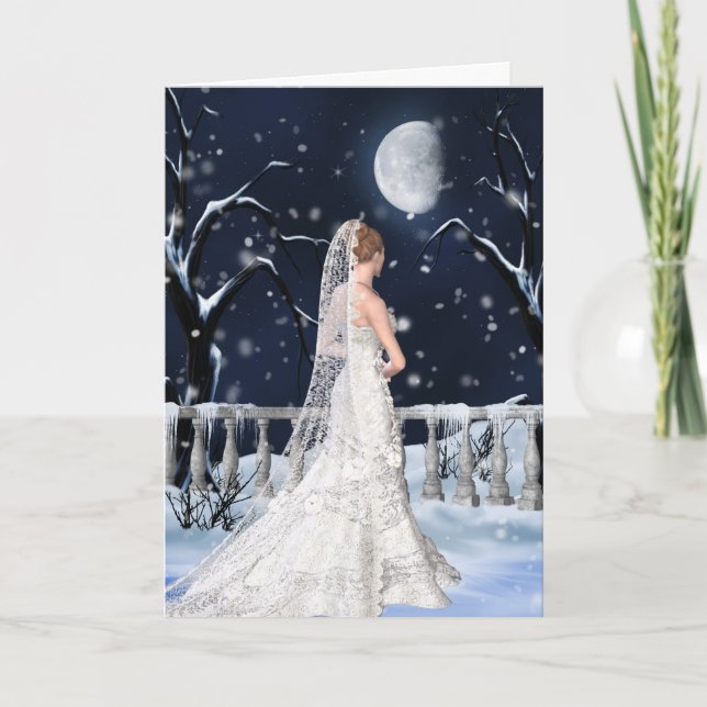 Congratulations on Winter Wedding Card (Front)
