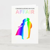 "Congratulations on your affair" card