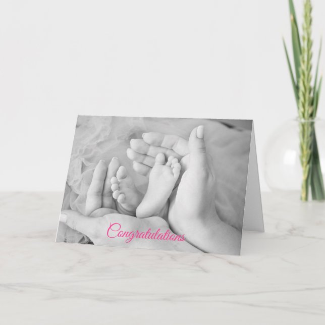 Congratulations on your Baby Girl Card (Front)