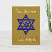 Congratulations on your Bar Mitzvah