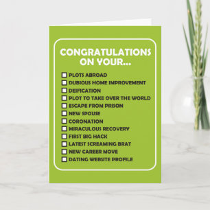 Congratulations on Your... Card