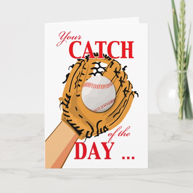Congratulations on Your Catch of the Day, Baseball Card (Front)