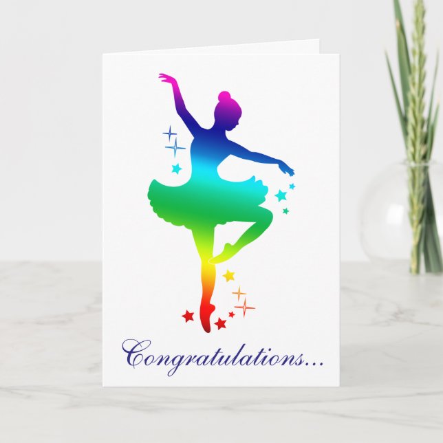 Congratulations on Your Dance Recital Card (Front)