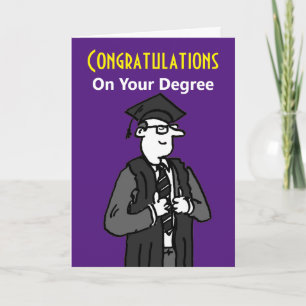 Congratulations on Your Degree - for a Male Card