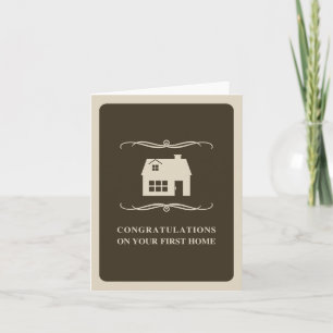 congratulations on your first home : mod home card