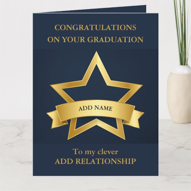 Congratulations on your Graduation BIG Card (Front)