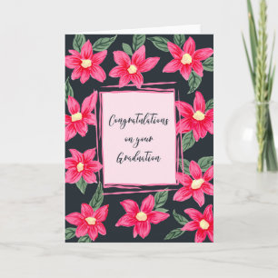 Congratulations on Your Graduation Bright Flowers Card