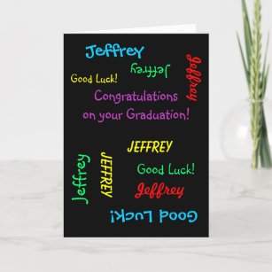Congratulations on your Graduation, Greeting Card