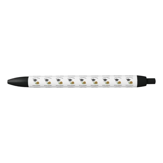 Congratulations on your graduation! snail black ink pen (Front)