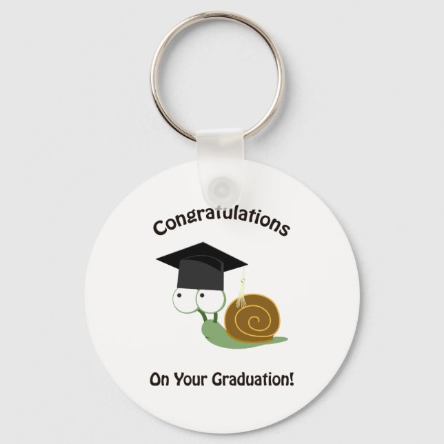 Congratulations on Your Graduation Snail Key Ring (Front)