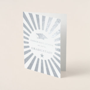 Congratulations on your Graduation Sunburst Foil Card