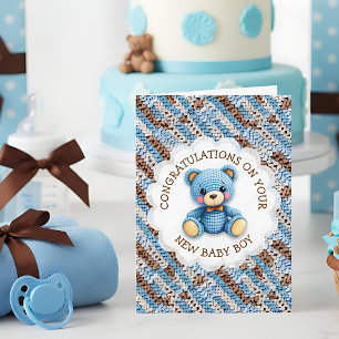 Congratulations on your New Baby Boy Card
