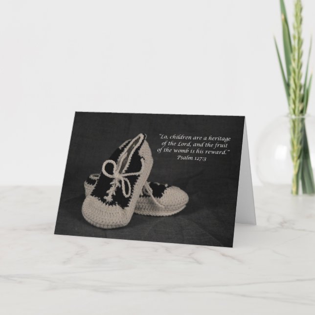 Congratulations on your new Baby Boy scripture Card (Front)