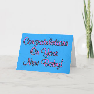 Congratulations on your new baby Mailman New Baby Card