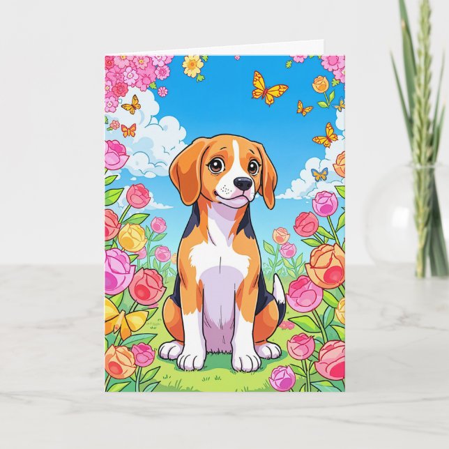 Congratulations on your new beagle card (Front)