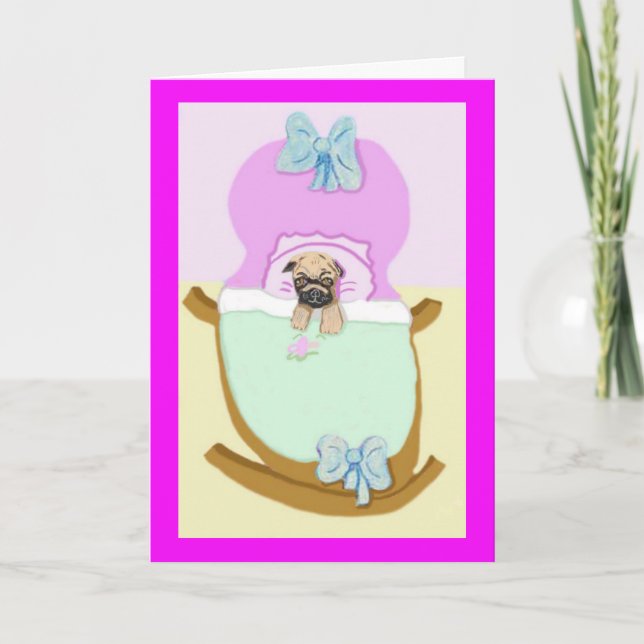 Congratulations On Your New Bundle Of Puppy!!! Card (Front)