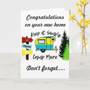 **CONGRATULATIONS ON YOUR NEW CAMPER** CARD