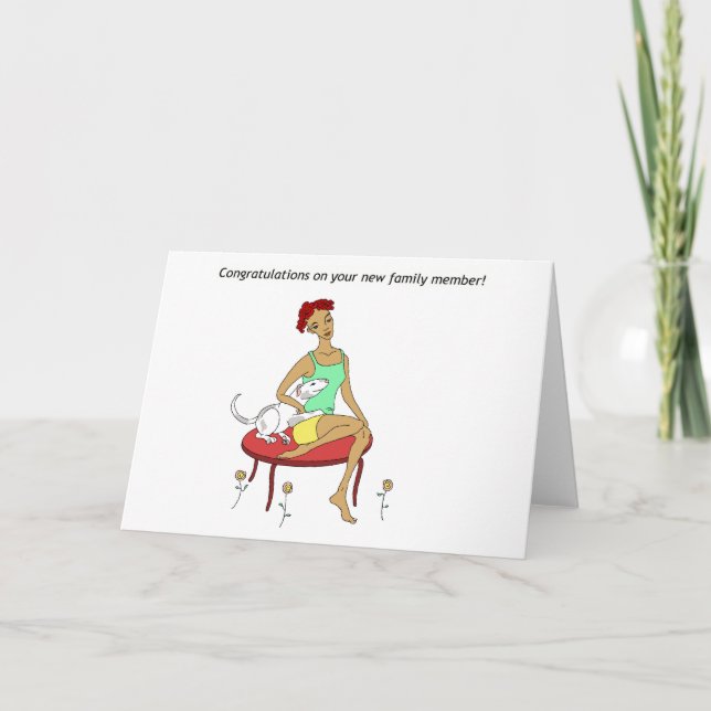 Congratulations on your new Dog Card (Front)