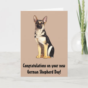 Congratulations on Your New German Shepherd Dog Card