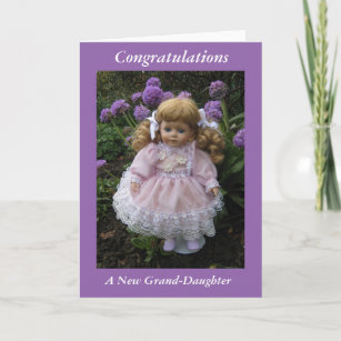 Congratulations on your new grand daughter card