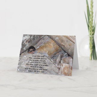 Congratulations on your new home Card