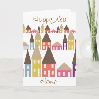 Congratulations on your new home card